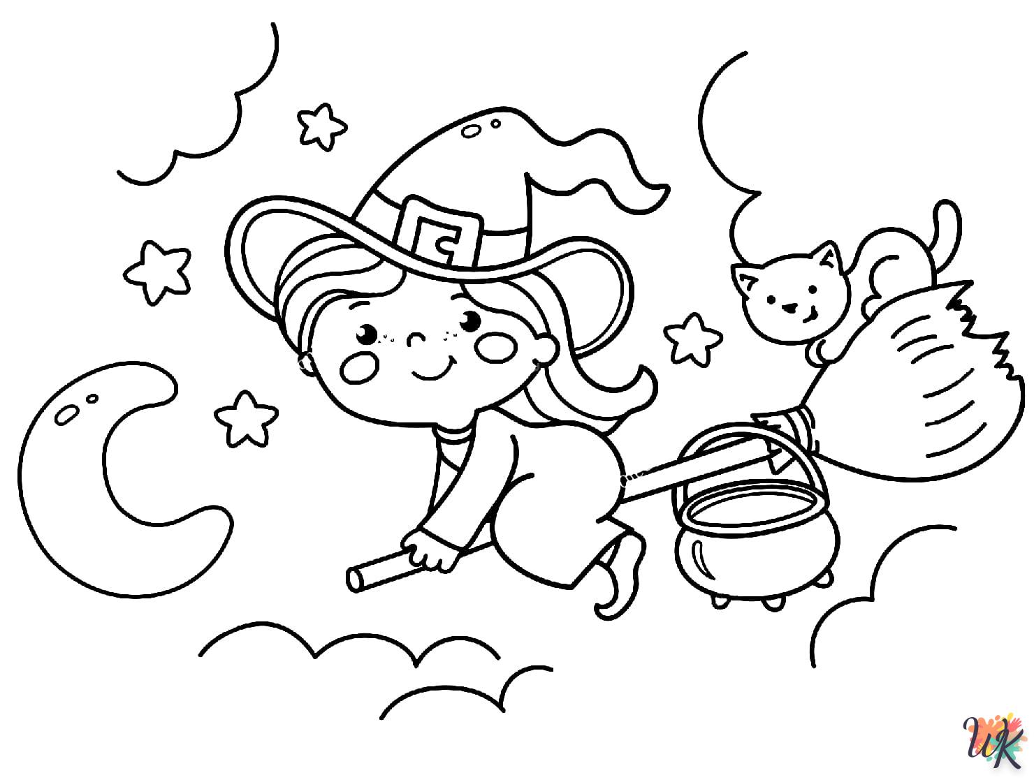 Strega 36 Disegni da Colorare Strega 34
